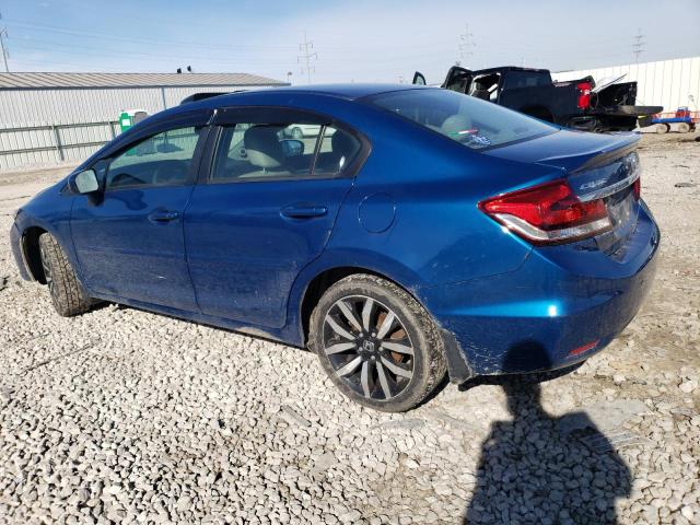 2HGFB2F97FH504038 - 2015 HONDA CIVIC EXL ლურჯი ფოტო 2
