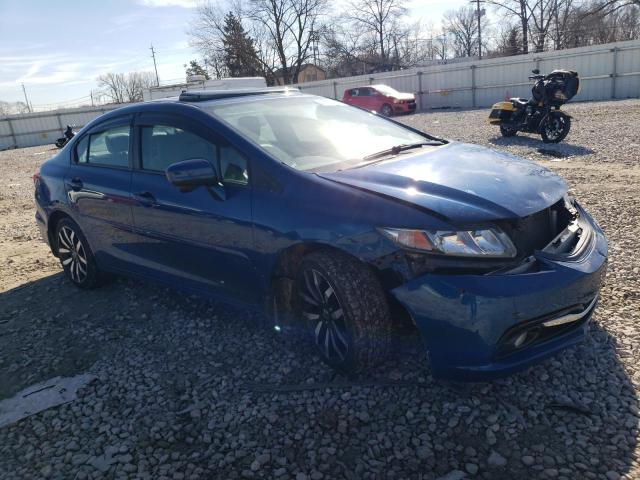 2HGFB2F97FH504038 - 2015 HONDA CIVIC EXL BLUE photo 4