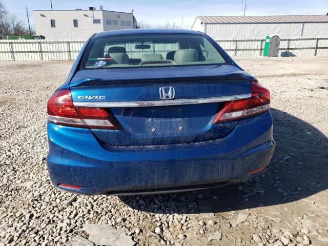2HGFB2F97FH504038 - 2015 HONDA CIVIC EXL ლურჯი ფოტო 6