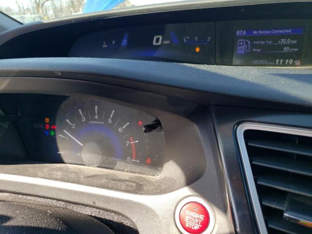 2HGFB2F97FH504038 - 2015 HONDA CIVIC EXL ლურჯი ფოტო 9
