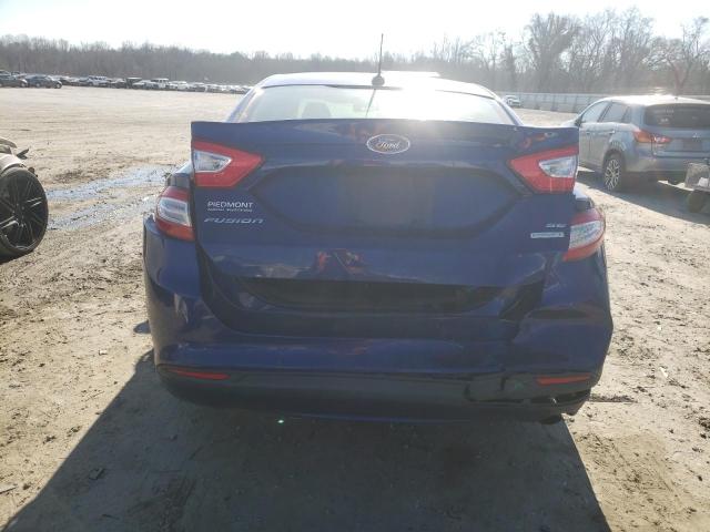 1FA6P0HD2E5399295 - 2014 FORD FUSION SE BLUE photo 6