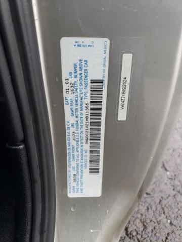 3VWDC21V21M811356 - 2001 VOLKSWAGEN CABRIO GLX 银色 照片 12