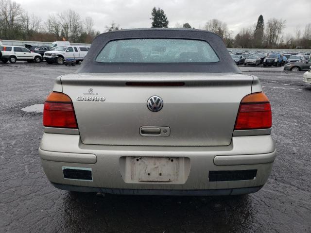 3VWDC21V21M811356 - 2001 VOLKSWAGEN CABRIO GLX 银色 照片 6