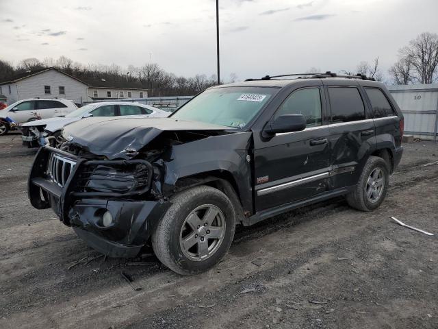 1J8HR58225C616521 - 2005 JEEP GRAN CHER LIMITED BLACK photo 1