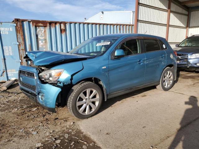 4A4AR4AUXDE007137 - 2013 MITSUBISHI OUTLANDER BLUE photo 1