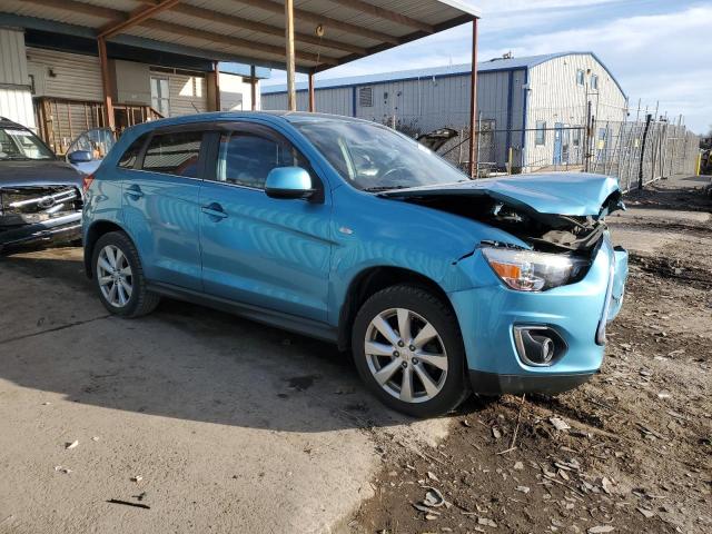 4A4AR4AUXDE007137 - 2013 MITSUBISHI OUTLANDER BLUE photo 4