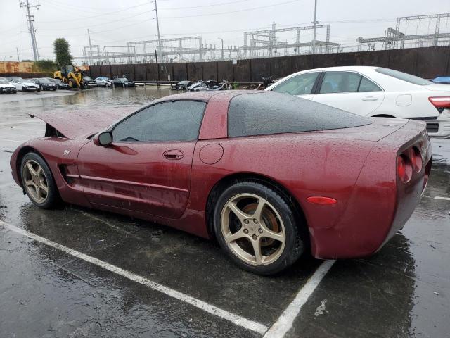 1G1YY22G835118962 - 2003 CHEVROLET CORVETTE BURGUNDY photo 2