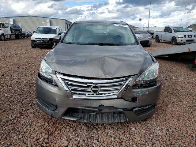 3N1AB7AP4FL673679 - 2015 NISSAN SENTRA S GRAY photo 5