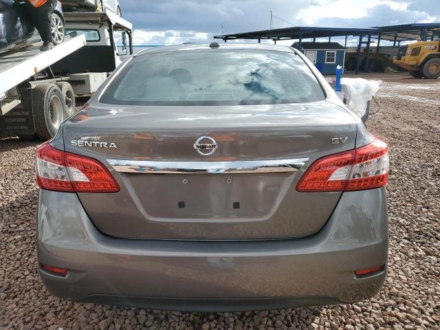 3N1AB7AP4FL673679 - 2015 NISSAN SENTRA S GRAY photo 6