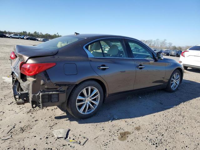 JN1BV7ARXEM691492 - 2014 INFINITI Q50 BASE BROWN photo 3