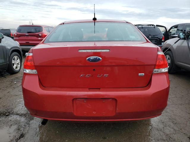 1FAHP35N69W212518 - 2009 FORD FOCUS SE RED photo 6