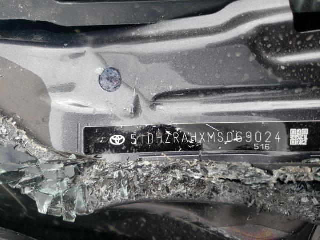 5TDHZRAHXMS069024 - 2021 TOYOTA HIGHLANDER XLE Գրաֆիտ լուսանկար 13