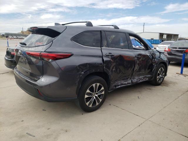 5TDHZRAHXMS069024 - 2021 TOYOTA HIGHLANDER XLE Գրաֆիտ լուսանկար 3