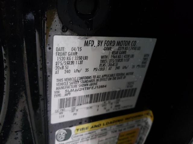 5LMJJ2HT8FEJ12884 - 2015 LINCOLN NAVIGATOR შავი ფოტო 14