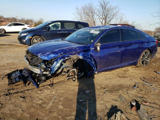 1HGCV1F39JA179223 - 2018 HONDA ACCORD SPORT BLUE photo 1