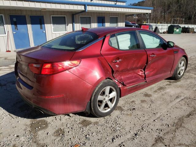 5XXGM4A77FG440651 - 2015 KIA OPTIMA LX RED photo 3