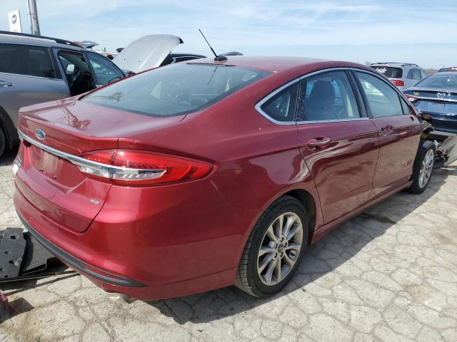 3FA6P0PU6JR199304 - 2018 FORD FUSION SE PHEV RED photo 3