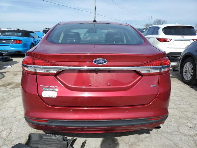 3FA6P0PU6JR199304 - 2018 FORD FUSION SE PHEV RED photo 6