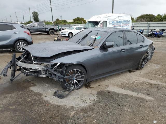 WBA5R7C53KAJ82766 - 2019 BMW 330XI GRAY photo 1