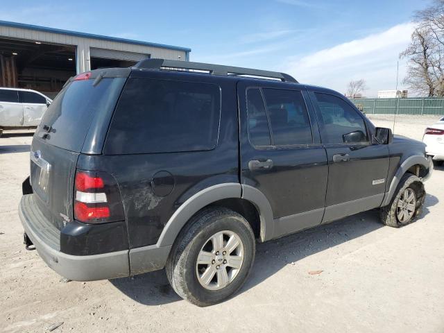 1FMEU73876UA43784 - 2006 FORD EXPLORER XLT BLACK photo 3