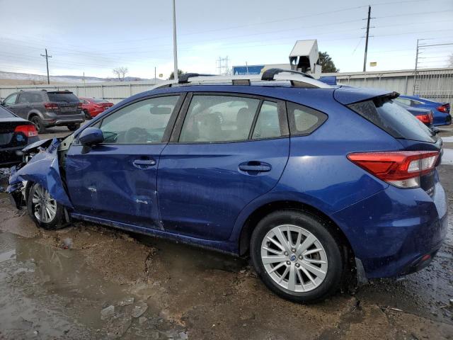 4S3GTAD68J3747274 - 2018 SUBARU IMPREZA PREMIUM PLUS BLUE photo 2