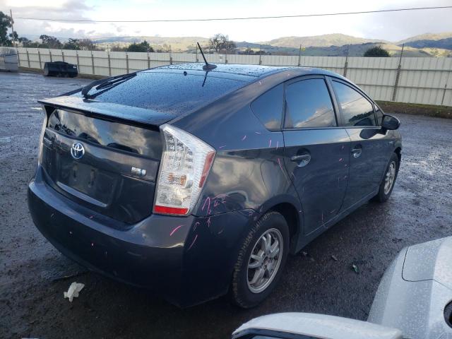 JTDKN3DUXA0014725 - 2010 TOYOTA PRIUS GRAY photo 3