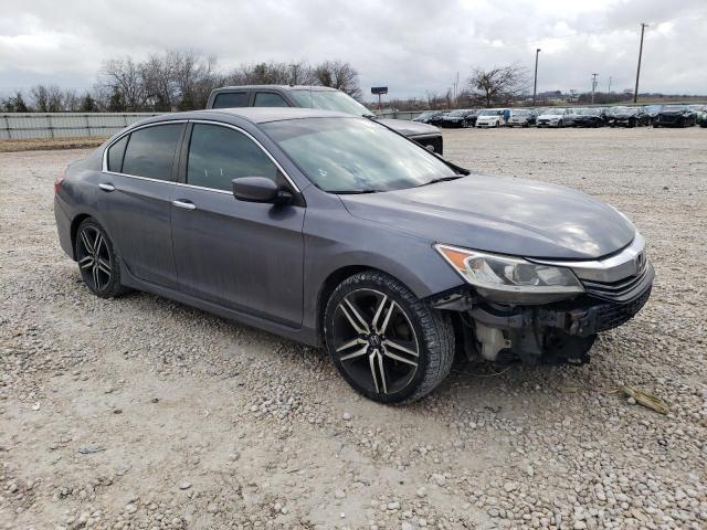 1HGCR2F59HA104138 - 2017 HONDA ACCORD SPORT GRAY photo 4