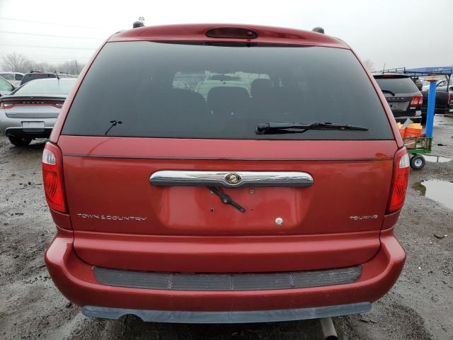 2C4GP54L65R313353 - 2005 CHRYSLER TOWN & COU TOURING წითელი ფოტო 6
