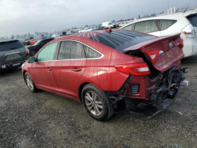 5NPE24AF6GH431837 - 2016 HYUNDAI SONATA SE RED photo 2