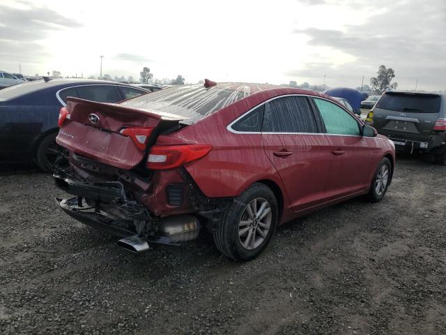 5NPE24AF6GH431837 - 2016 HYUNDAI SONATA SE RED photo 3