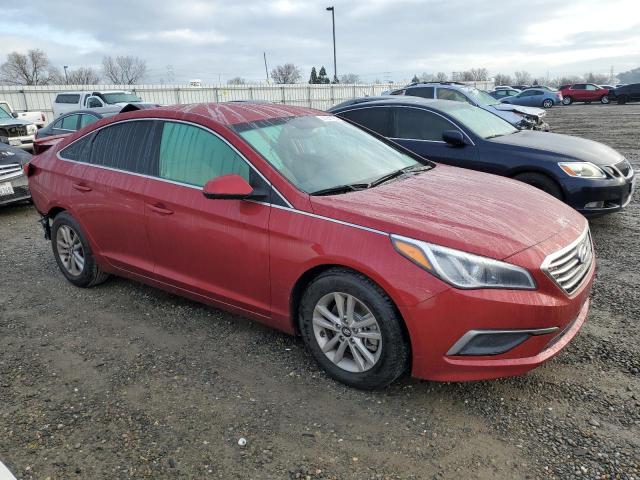 5NPE24AF6GH431837 - 2016 HYUNDAI SONATA SE RED photo 4