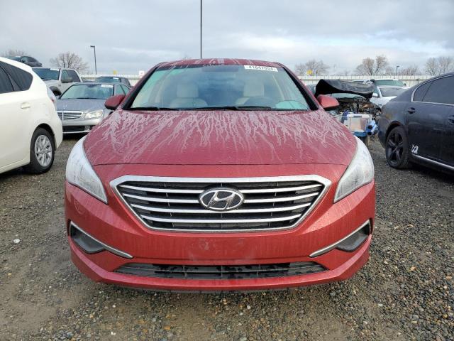 5NPE24AF6GH431837 - 2016 HYUNDAI SONATA SE RED photo 5