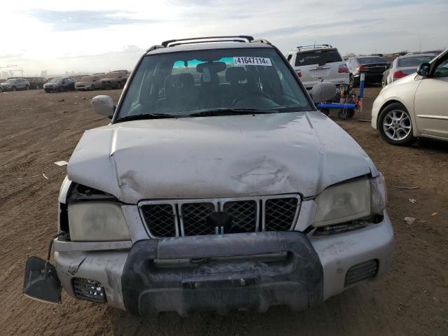 JF1SF65641H700104 - 2001 SUBARU FORESTER S SILVER photo 5
