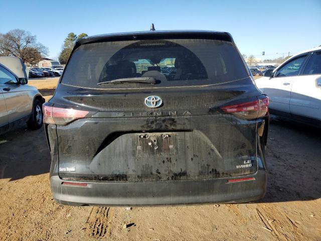 5TDKRKEC5MS027940 - 2021 TOYOTA SIENNA LE BLACK photo 6