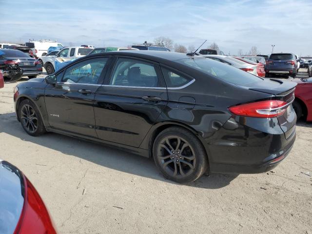 3FA6P0LU8JR120141 - 2018 FORD FUSION SE HYBRID BLACK photo 2