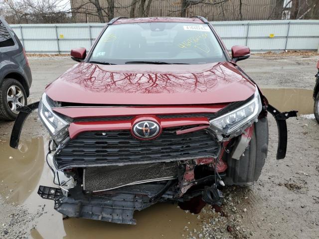 JTMW1RFV2KD502079 - 2019 TOYOTA RAV4 XLE RED photo 5