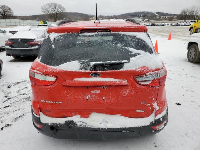 MAJ3P1TE9JC191607 - 2018 FORD ECOSPORT SE RED photo 6