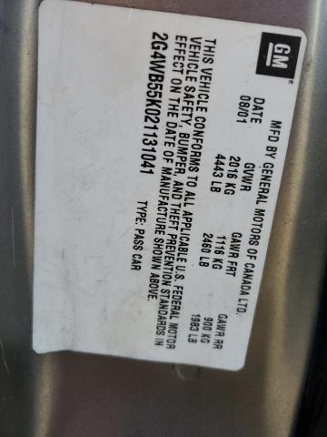 2G4WB55K021131041 - 2002 BUICK REGAL LS 灰色 照片 12