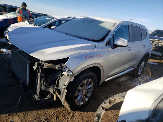 5NMS23AD9KH021468 - 2019 HYUNDAI SANTA FE SE SILVER photo 1