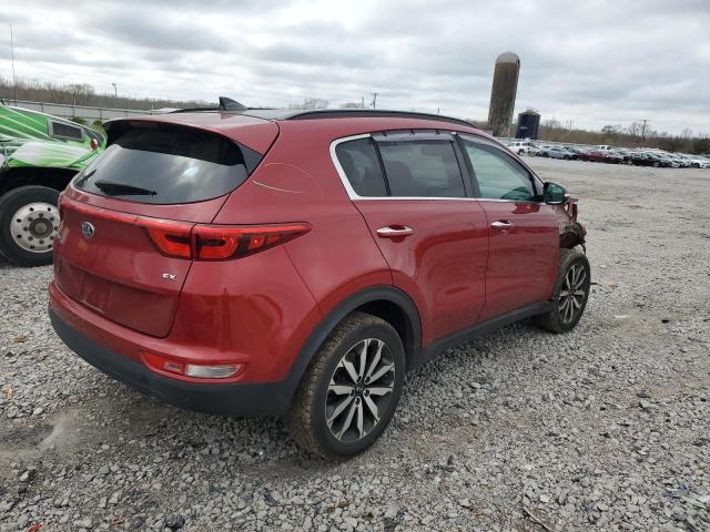 KNDPNCAC5J7427404 - 2018 KIA SPORTAGE EX BURGUNDY photo 3