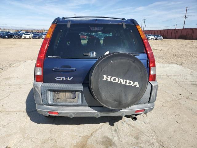 JHLRD78822C056038 - 2002 HONDA CR-V EX BLUE photo 6