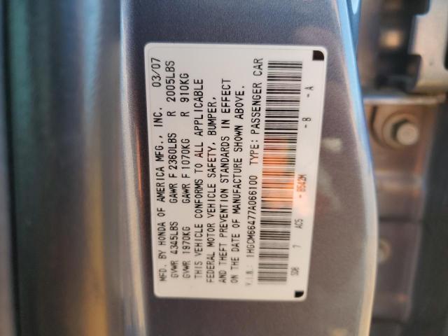 1HGCM66477A066100 - 2007 HONDA ACCORD SE GRAY photo 12