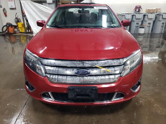 3FAHP0KCXAR139663 - 2010 FORD FUSION SPORT RED photo 5