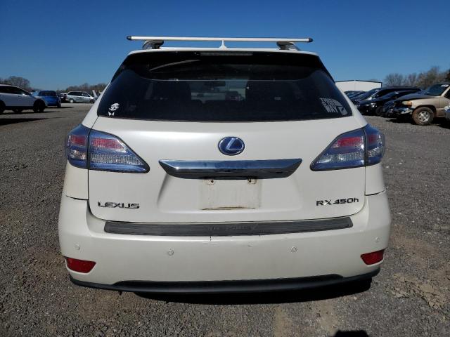 JTJBC1BA0A2403006 - 2010 LEXUS RX 450 WHITE photo 6