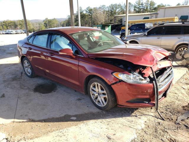 3FA6P0HD9ER283248 - 2014 FORD FUSION SE RED photo 4