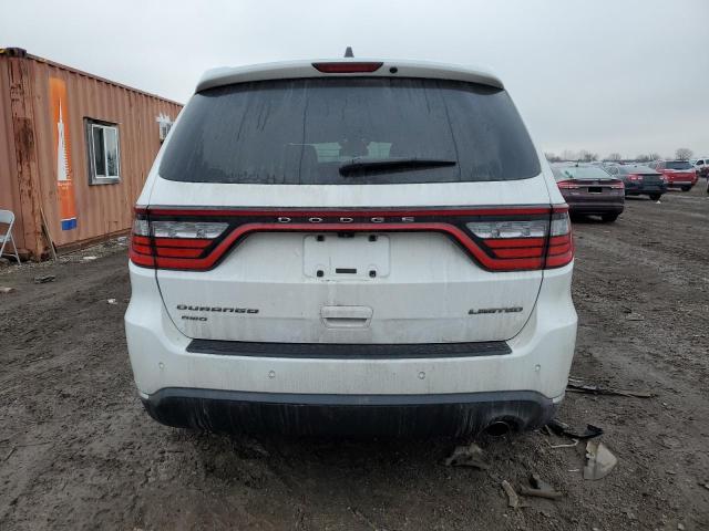 1C4RDJDGXFC818125 - 2015 DODGE DURANGO LIMITED WHITE photo 6