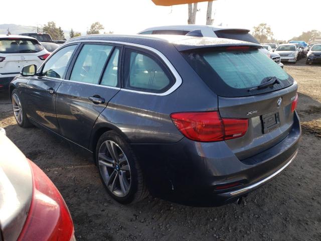 WBA8J1C53JA379582 - 2018 BMW 328 D XDRIVE GRAY photo 2