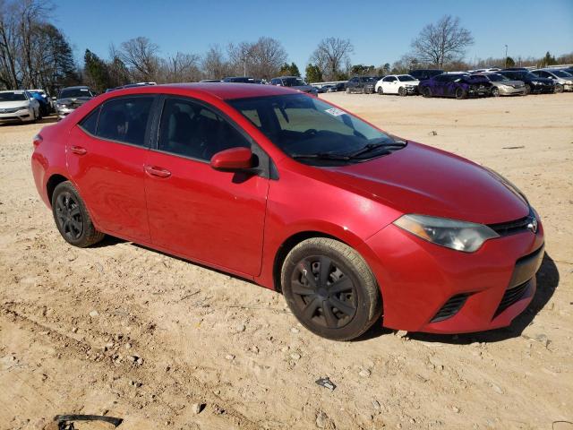 2T1BURHE7FC317564 - 2015 TOYOTA COROLLA L RED photo 4