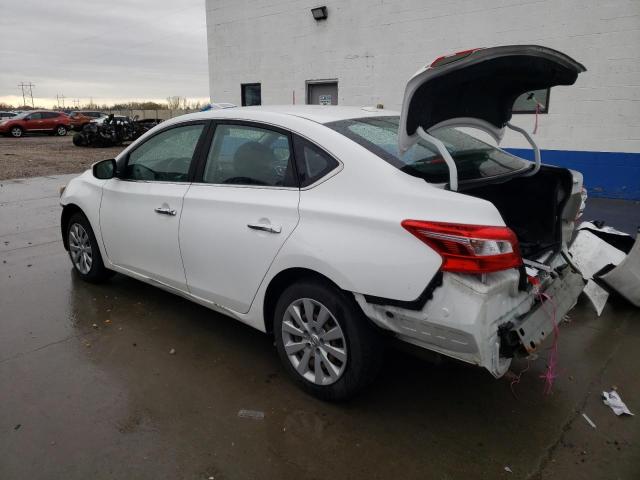 3N1AB7AP6HY336243 - 2017 NISSAN SENTRA S WHITE photo 2