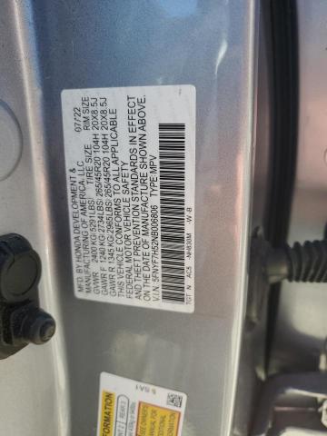 5FNYF7H52NB006806 - 2022 HONDA PASSPORT EXL SILVER photo 12